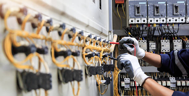 Professional Electrician technician working in Midway City, CA